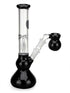 Mini Tree Perc Glass Ice Bong w/ Ash Catcher Black